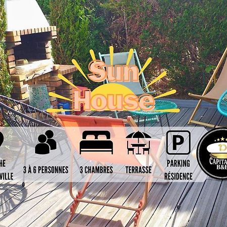Sun House - Terrasse Parking Prive Gratuit Troyes Exterior foto